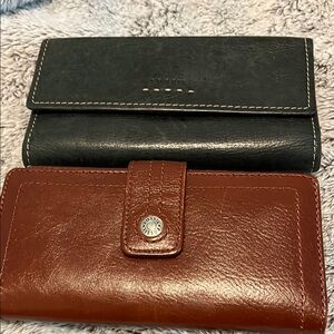 Fossil 2 Leather Wallet Collection